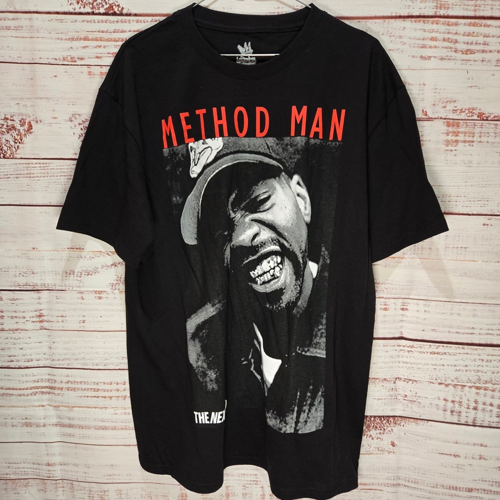 Method Man Legends NWOT Black Graphic T-Shirt Hip Hop 50th Anniversary Large